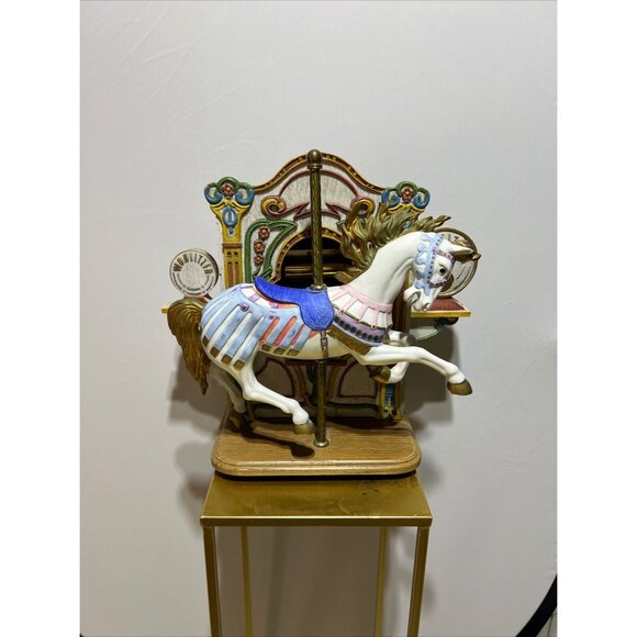 Vtg Tobin Fraley Sankyo Wurlitzer Carousel Horse Music Box - Picture 1 of 13